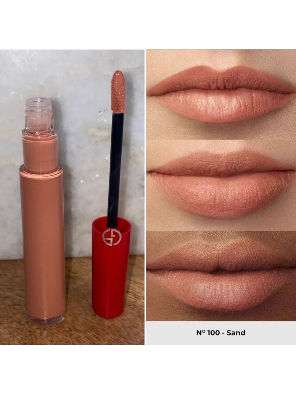 🖤🖤Giorgio Armani Lip Maestro Liquid Lipstick Sand